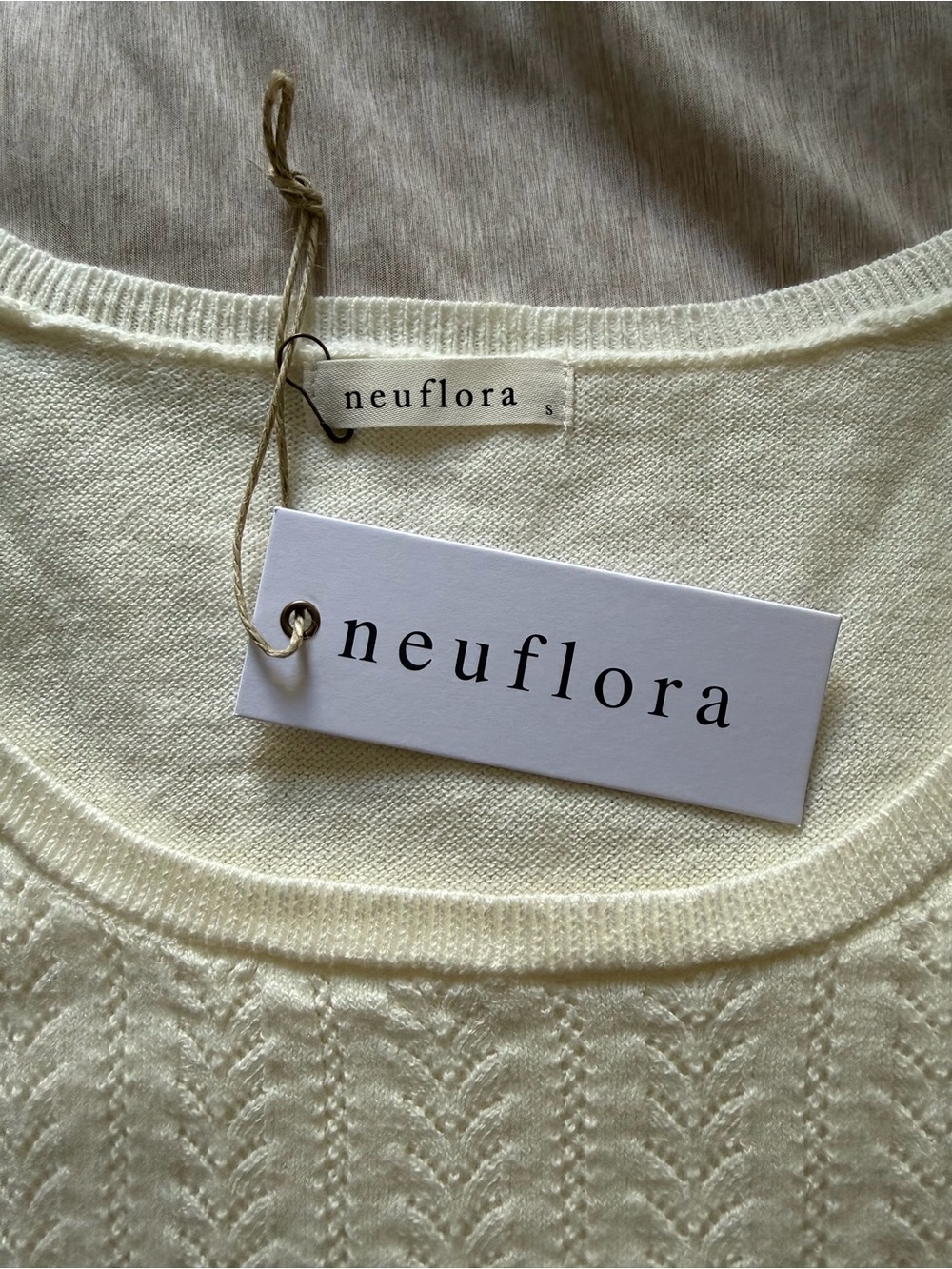 Neuflora • Ivory Halle Top • S • BNWT • Cotton & Cashmere - Picture 7 of 7